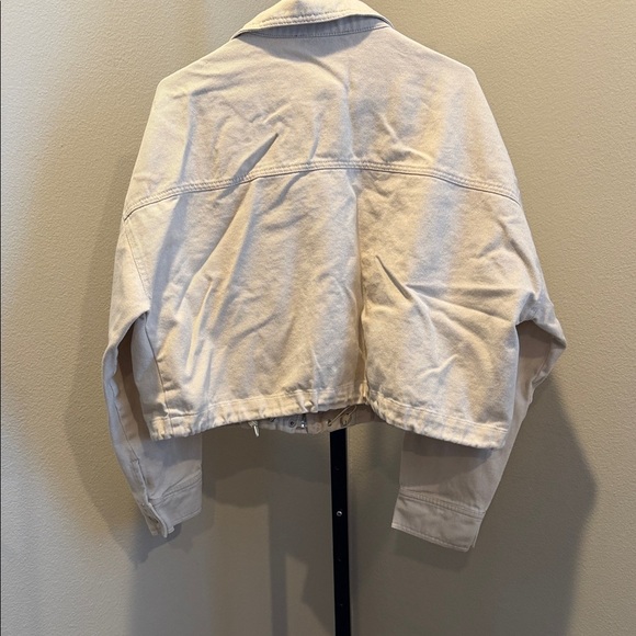 H&M Cream Utility Jacket for Women - Picture 3 of 4